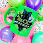 Preview: Tasse 330ml neon grün - MCC Design 3Bows
